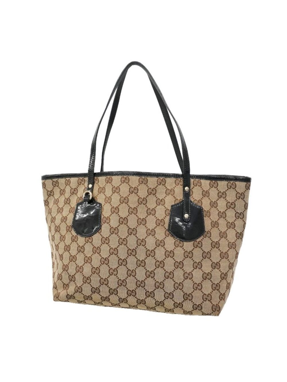 Gucci Tote GG Canvas Brown Gold